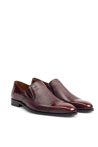 Milani Deer & Leather Loafers-Dellamoda