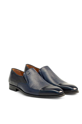 Milani Deer & Leather Loafers-Dellamoda