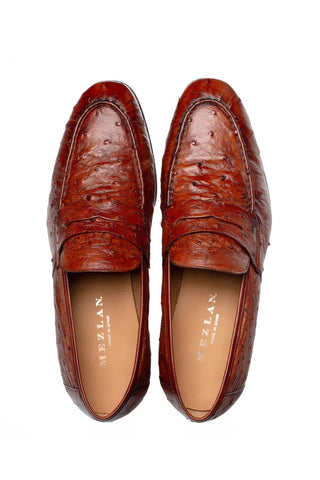 Mezlan Nogales 50281-S Ostrich Penny Loafer
