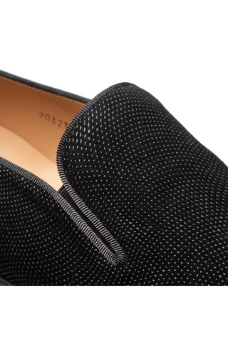 Mezlan Notte 20958 Black Glass Suede Slip On Loafers (MZ3698)-AmbrogioShoes