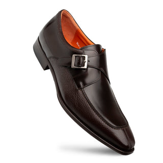 Mezlan Pego Deer & Leather Single Monk Strap-AmbrogioShoes