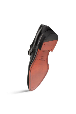 Mezlan Pego Deer & Leather Single Monk Strap-AmbrogioShoes