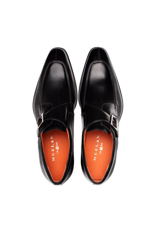 Mezlan Pego Deer & Leather Single Monk Strap-AmbrogioShoes