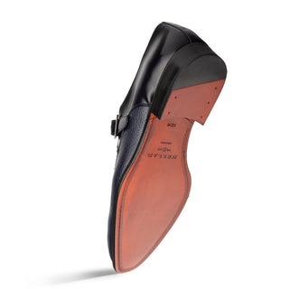 Mezlan Pego Deer & Leather Single Monk Strap-AmbrogioShoes