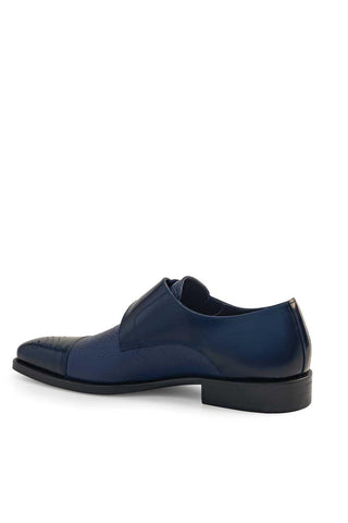Mezlan Phoenix Leather & Deer Single Monk-Strap