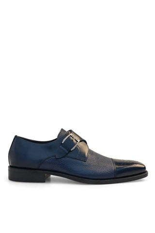 Mezlan Phoenix Leather & Deer Single Monk-Strap