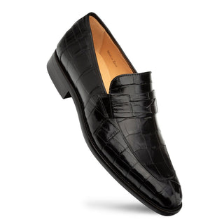 Mezlan Piccolo 4954-J Alligator Skin Split-Toe Penny Loafers (MZ3661)-AmbrogioShoes