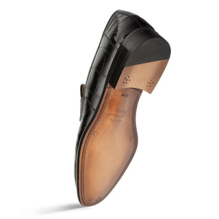 Mezlan Piccolo 4954-J Alligator Skin Split-Toe Penny Loafers (MZ3661)-AmbrogioShoes