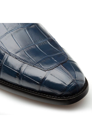Mezlan Piccolo 4954-J Alligator Split-Toe Penny Loafers (MZ3661)-AmbrogioShoes