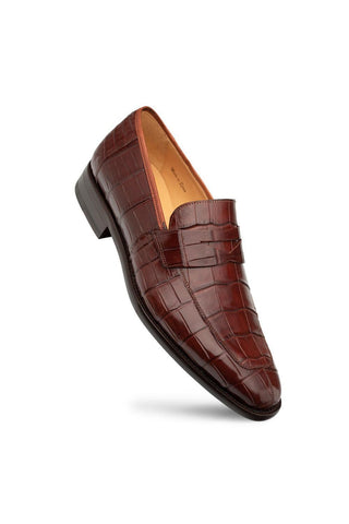 Mezlan Piccolo 4954-J Alligator Split-Toe Penny Loafers (MZ3661)-AmbrogioShoes