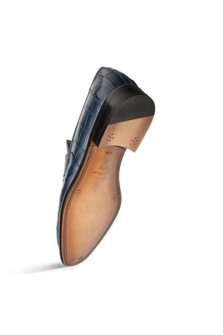 Mezlan Piccolo 4954-J Alligator Split-Toe Penny Loafers (MZ3661)-AmbrogioShoes