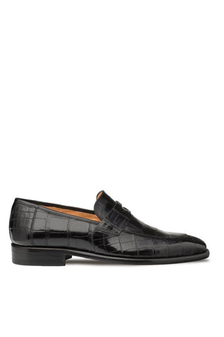 Mezlan Piccolo 4954-J Alligator Split-Toe Penny Loafers (MZ3661)