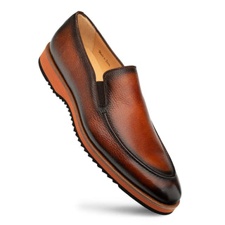 Mezlan Prego 20963 Men's Shoes Cognac Deer-Skin Leather Loafers (MZ3647)-AmbrogioShoes