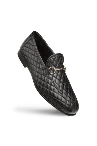 R20136 Quilted Leather Horsebit Loafers (MZ3407)-Dellamoda