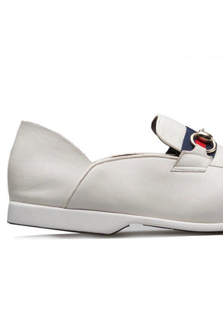 R20252 Leather Collapsible-Heels Slipper Sandals (MZ3466)-Dellamoda