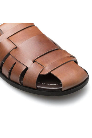 R20257 Leather Fisherman Sandal-Dellamoda