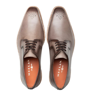 Mezlan R20615 Men's Shoes Taupe Calf-Skin Leather Lightweight Derby Oxfords (MZ3595)-AmbrogioShoes