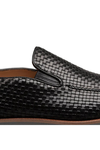 R20658 Woven Leather Hybrid Loafers (MZ3620)-Dellamoda