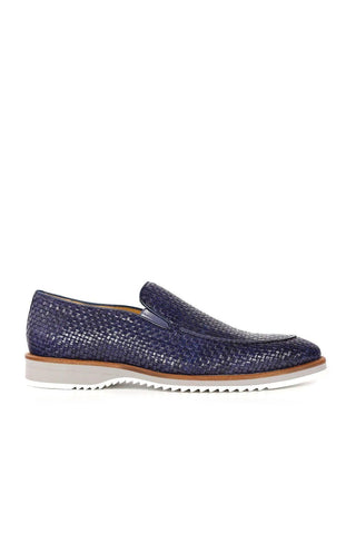 R20658 Woven Leather Hybrid Loafers (MZ3620)-Dellamoda