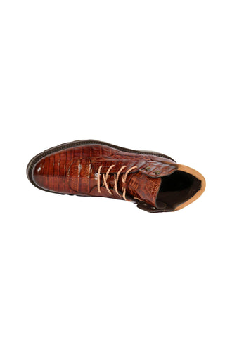 Mezlan RX4855F Exotic Crocodile / Suede Rugged Boots (MZ3552)-AmbrogioShoes
