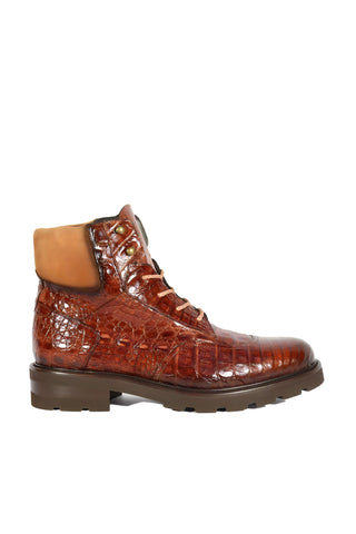 Mezlan RX4855F Exotic Crocodile / Suede Rugged Boots (MZ3552)-AmbrogioShoes