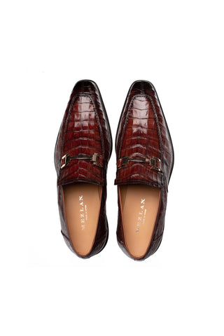 Mezlan Rhodas Crocodile Horse-Bit Loafer-AmbrogioShoes