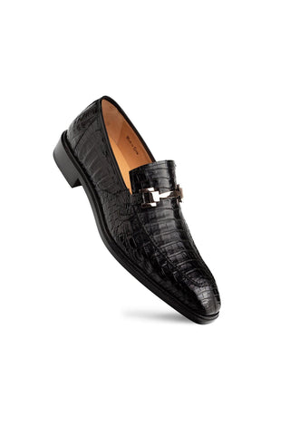 Rhodas Crocodile Horse-Bit Loafer-Dellamoda