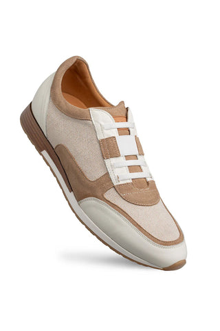 Mezlan Riumar Suede & Linen Sneaker-AmbrogioShoes