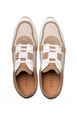 Mezlan Riumar Suede & Linen Sneaker-AmbrogioShoes
