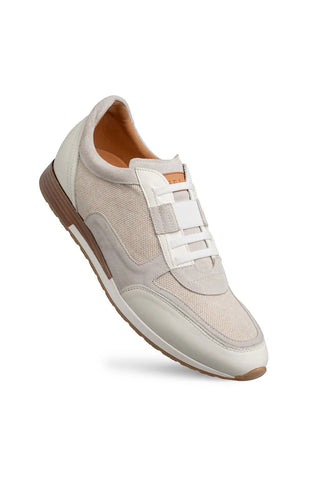 Mezlan Riumar Suede & Linen Sneaker-AmbrogioShoes