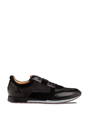Mezlan Riumar Suede & Linen Sneaker-AmbrogioShoes