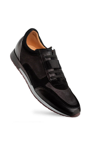 Mezlan Riumar Suede & Linen Sneaker-AmbrogioShoes