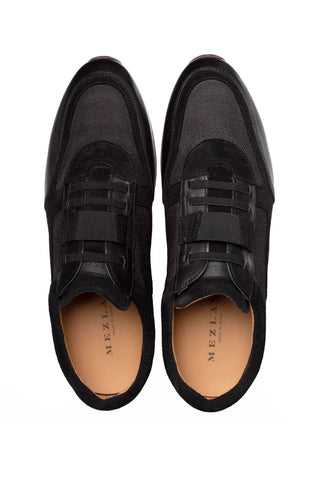 Mezlan Riumar Suede & Linen Sneaker-AmbrogioShoes
