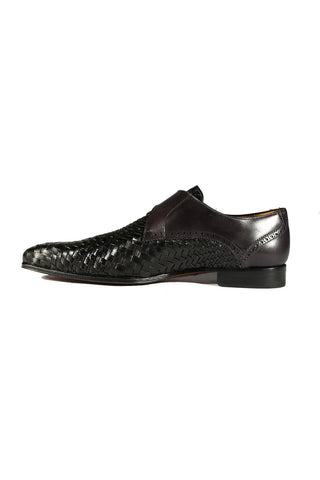 Mezlan S20271 Woven / Leather Opanka Monk-Straps Loafers (MZ3484)-AmbrogioShoes