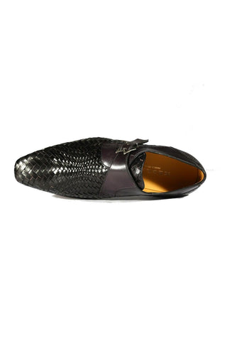 S20271 Woven / Leather Opanka Monk-Straps Loafers (MZ3484)-Dellamoda