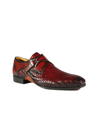 S20271 Woven / Leather Opanka Monk-Straps Loafers (MZ3484)-Dellamoda