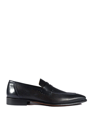 Mezlan S20296 Perforated Leather Classic Penny Loafers (MZ3482)-AmbrogioShoes