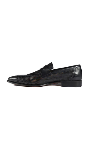 Mezlan S20296 Perforated Leather Classic Penny Loafers (MZ3482)-AmbrogioShoes