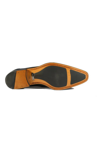 S20296 Perforated Leather Classic Penny Loafers (MZ3482)-Dellamoda