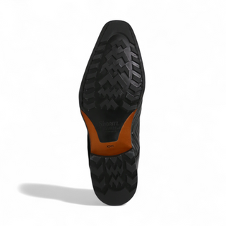 Mezlan S20516 Men's Shoes Quilted / Calf-Skin Leather Lace up Boots (MZ3554)-AmbrogioShoes