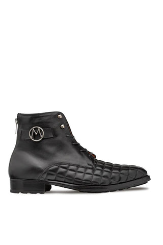 Mezlan S20538 Quilted / Calf-Skin Leather Lace up Boots (MZ3527)-AmbrogioShoes