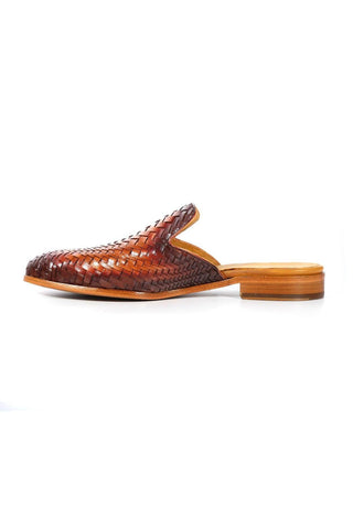 Mezlan S20667 Woven Leather Casual Slip-On Mules (MZ3616)-AmbrogioShoes