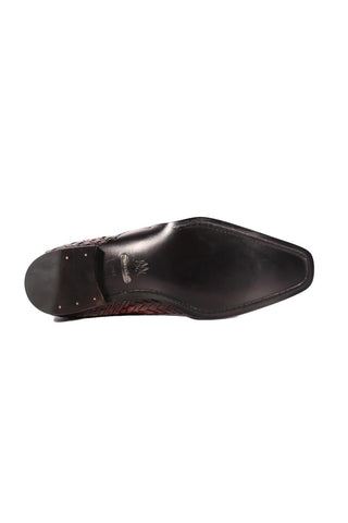 Mezlan S20702 Woven Leather Dress/ Formal Laceup Oxfords (MZ3617)-AmbrogioShoes