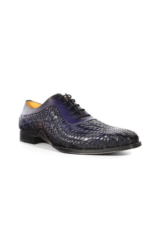 Mezlan S20702 Woven Leather Dress/ Formal Laceup Oxfords (MZ3617)-AmbrogioShoes