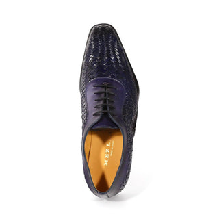 Mezlan S20702 Woven Leather Dress/ Formal Laceup Oxfords (MZ3617)-AmbrogioShoes