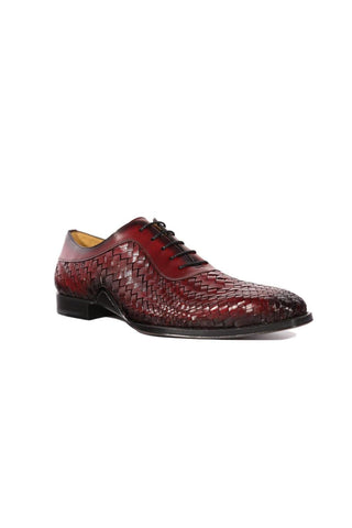 Mezlan S20702 Woven Leather Dress/ Formal Laceup Oxfords (MZ3617)-AmbrogioShoes