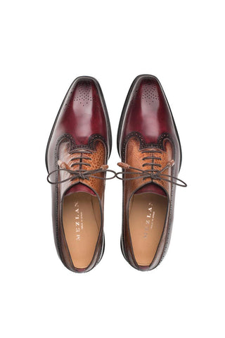 SX4868-P Ostrich / Leather Oxford (MZ3509)-Dellamoda