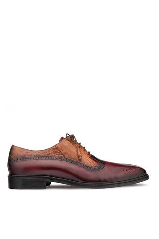 SX4868-P Ostrich / Leather Oxford (MZ3509)-Dellamoda