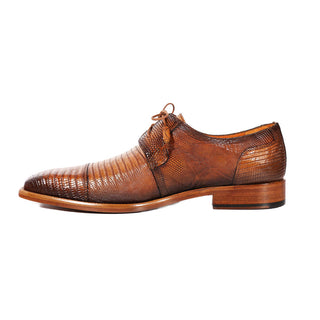 Mezlan SX4903-L Men's Shoes Honey Exotic Lizard Dress/ Formal Derby Oxfords (MZS3624)-AmbrogioShoes