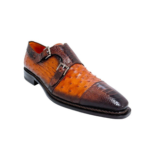 Mezlan SX4957-SP Ostrich / Lizard Double Monk-Strap-AmbrogioShoes